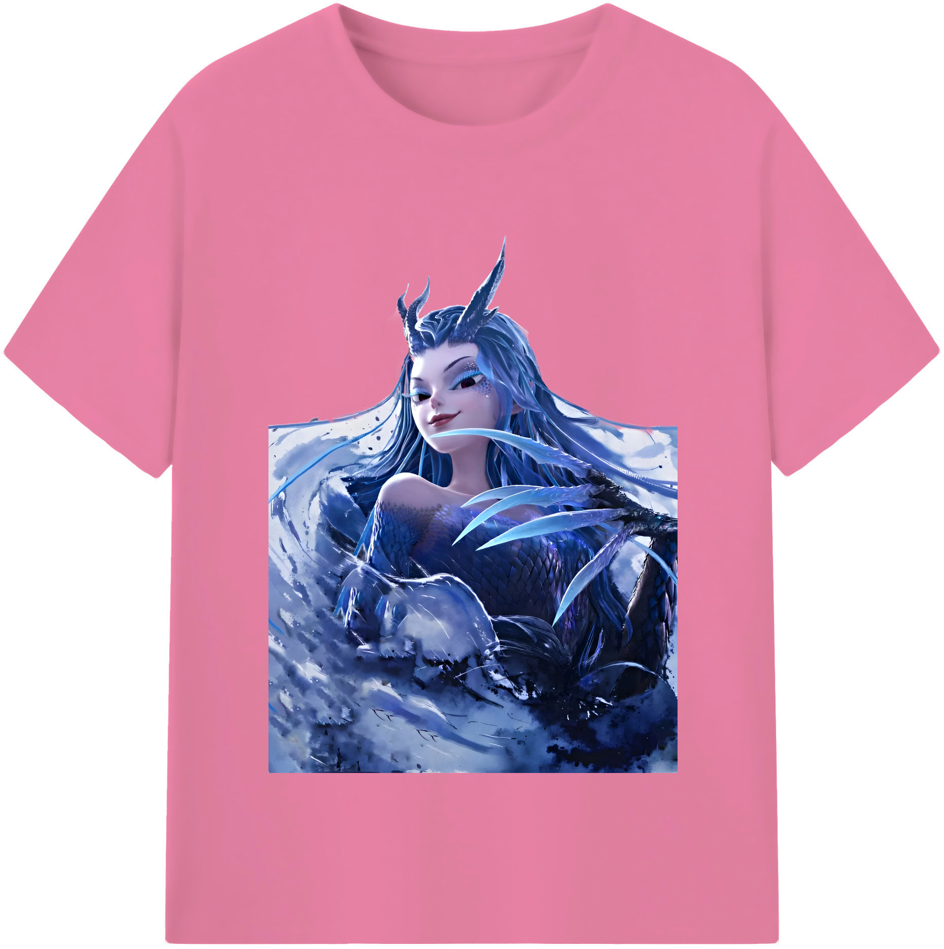 （画像用） Ne Zha 2 ナタ 魔童の大暴れ 綿100％半袖Tシャツ（フロントプリント）